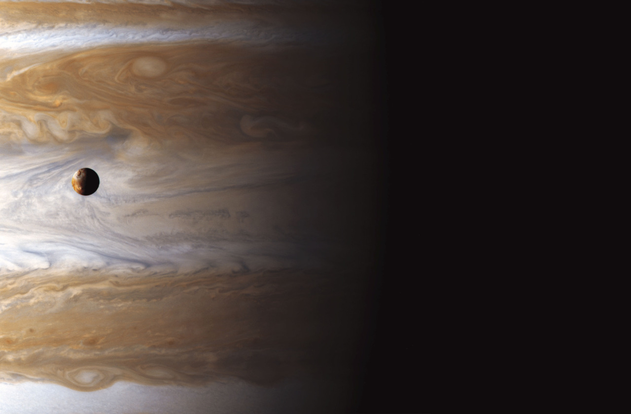 just&ndash;space:  Io High Above Jupiters Storms  js