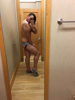 deerqueer:  Being real bad in the dressing room.