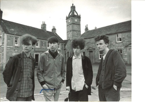 spacemen-three:September 1984, East Kilbride, Scotland. First photo taken of JAMC with Bobby Gillesp