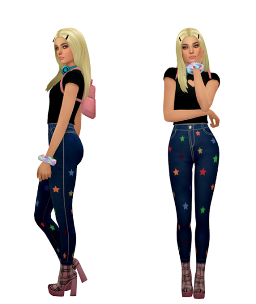 TS4 Teen Maxis Match Lookbook Skin 1, 2 / Hair / Eyebrows / Eyes / Nosemask Clothing - TopRegina Top