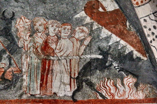 fuckyeahwallpaintings:Wehrkirche Kottingwörth / Fortified church Kottingwörth, Germany, about 1310