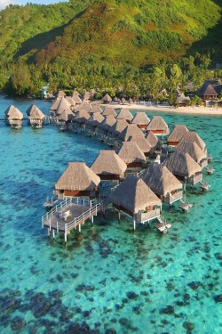 creativemag:  Creative Magazine     Hilton Bora Bora Hotel Water Bungalow ᴷᴬ  