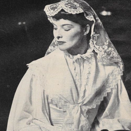 “Katharine Hepburn kicked up her heels a bit when “Jane Eyre” closed in Baltimore, observing the old