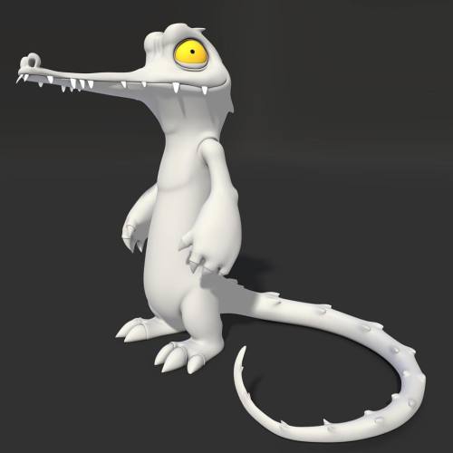 An #alligator I #modeled #characterdesign #maya #creaturedesign