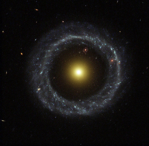 This Is Hoag’s Object, A Ring Galaxy! Another Red Ring Galaxy Can Be Seen Behind It.