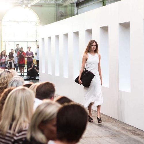 “CPHFW: Just in: @josephineskriver in summer whites at @bymalenebirger #cphfw #bymalenebirger 