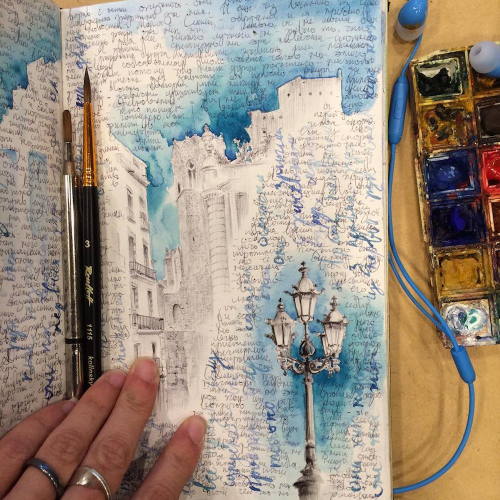 XXX itscolossal:  Inside the Well-Traveled Sketchbooks photo