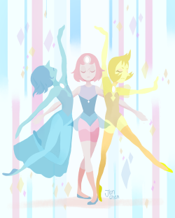 glowbunnies:  Pearl Fusion  I love these character designs, Steven Universe is such a good show! 