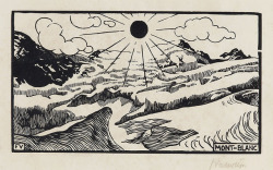 artist-vallotton:  Mont Blanc, 1892, Felix