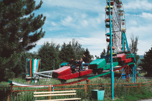 Walking around Karakol&hellip;I came across this park with all kinds of cool rides.  I thou