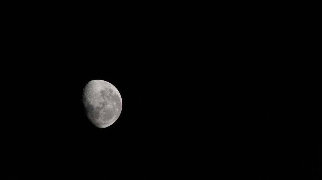 A waning gibbous Moon by NASA Johnson
