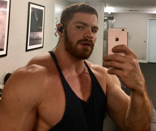 master4muscleslaves:  Looks hot and already on hi path to becoming a dumb muscle slave.