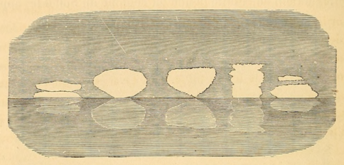 nemfrog:Unusual shapes of the sun seen on the horizon of the sea. Le ciel: notions élémentaires d'astronomie physique. 1877.