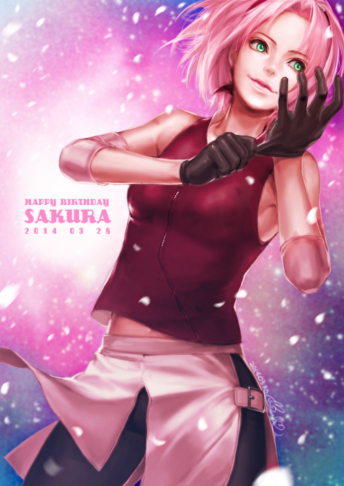 サクラちゃん誕生日おめでとうー！大遅刻だーごめんちゃい！ A happy belated birthday, SAKURA CHAN!!