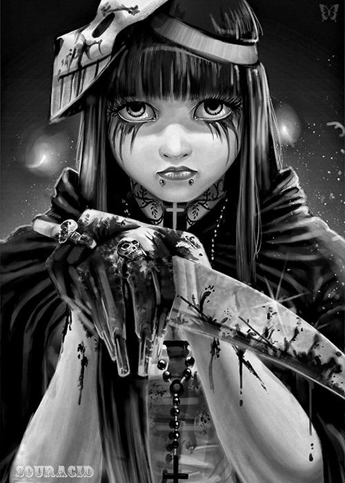 whitesoulblackheart:  The Reaper aka The Shinigami by Karl Liversidge ©Website / deviantART / Tumblr  (Please leave links & credit … Ƹ̴Ӂ̴Ʒ)  