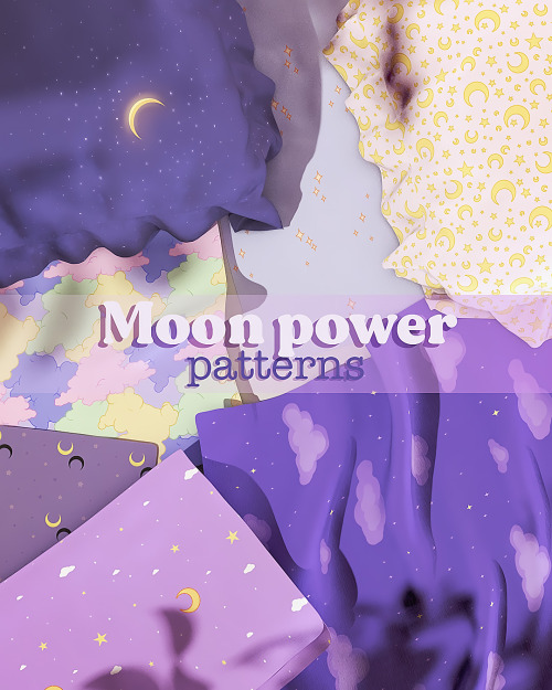 Moon power patterns Hello! Still celebrating this unofficial Sailor Month, these patterns were inspi