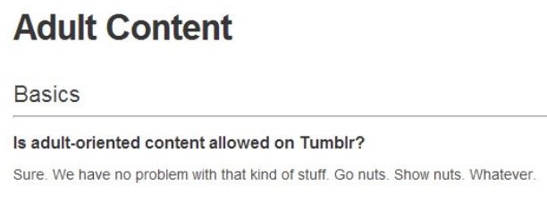 von-felden:tallymali:tallymali:remember go nuts show nuts whatever this wasnt a suggestion im talking abt tumblrs old nsfw policy Ah, the golden era. Before the purge.