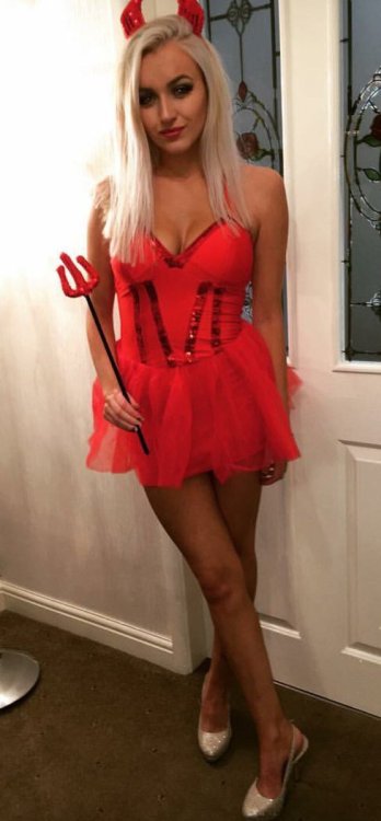 Stunning blonde wants to be a naughty devil!more adult photos