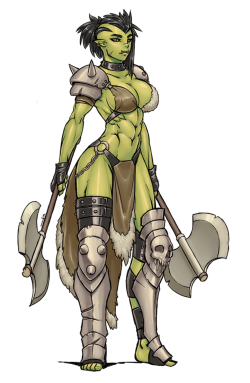 curvesandtusks:Orc Berserker by luigiix 