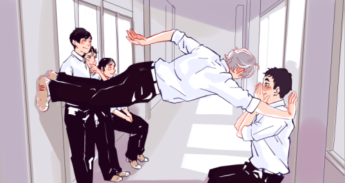 mangotcha:extreme kabe-don karasuno version [original]