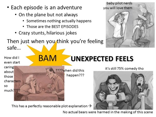 bitemebat:  daltongraham:  madnina:  A helpful explanation of why Cabin Pressure is awesome and ever