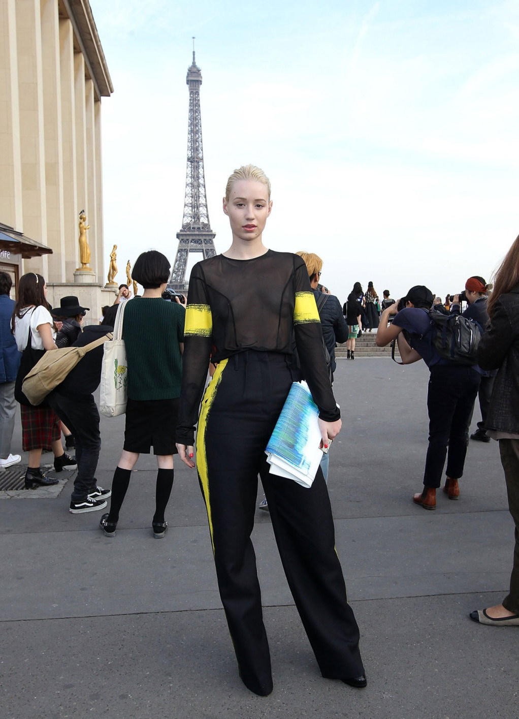 fablesofthedestruction:  Iggy Azalea @ Maison Martin Margiela fashion show, Paris