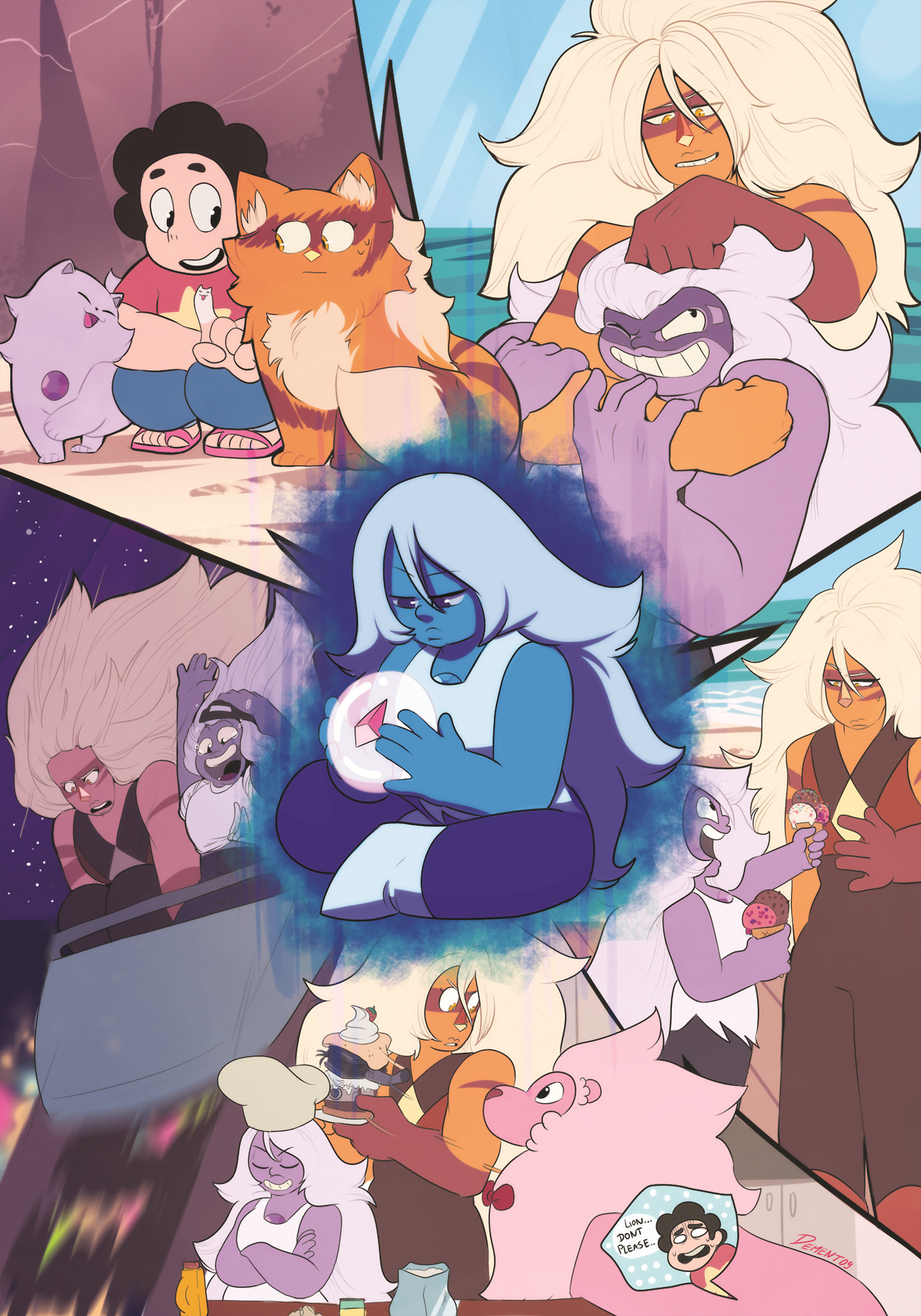 dement09:  My entry for the @gemdreams​ zine. You can preorder one here  ^^This