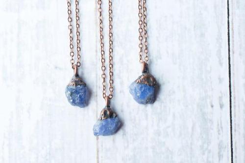 Raw Tanzanite Necklace from Hawkhouse 