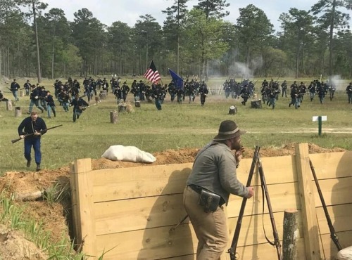 bantarleton:The 2019 reenactment of the battle of Fort Blakeley.