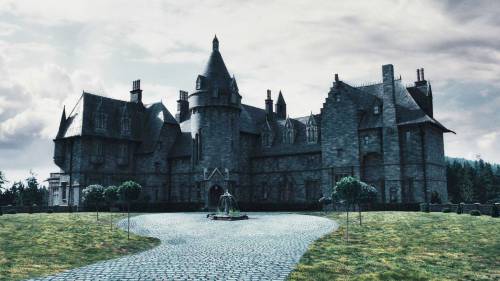 silent-shores:The Collinewood Manor How beautiful was the house in Dark Shadows? While the film was OK, I couldn’t stop watching it because I had fallen in love with the house. When I have my own house, I want to it to look just like that. 