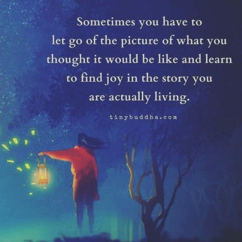 Let go and find joy.