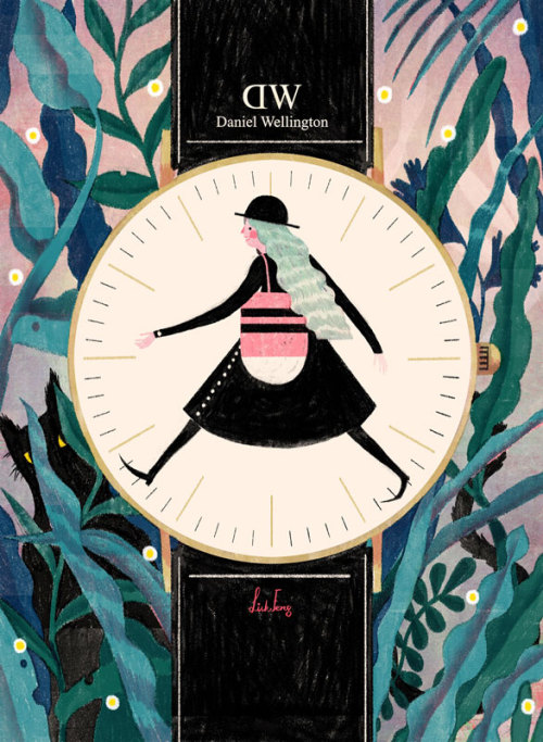 liskfeng:  Just so excited to get a phone call from Society of Illustrators that one of my piece Art Test In Winter is selected into Book, one of my piece for Daniel Wellington is selected into Advertising, and a series of four illustrations Oh Perfect