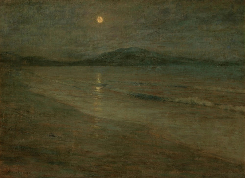 catonhottinroof:Lowell Birge Harrison (1854 - 1929) Moonlight Nocturne, Santa Barbara