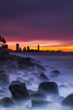 sundxwn:  Burleigh Heads by Karen Plimmer 