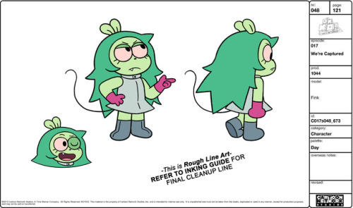 Hey all! We’re Captured just aired last night and I wanted to post the model sheets that I did for F
