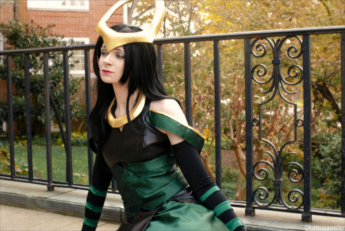 lady-ava-cosplay:  Lolita Loki from Marvel’s The Avengers. This was a very fun little costume that I made for fun at AnimeUSA last year. The black dress is lined in Avenger fabric and the tesseract purse is lined in space fabric. While I wish I have