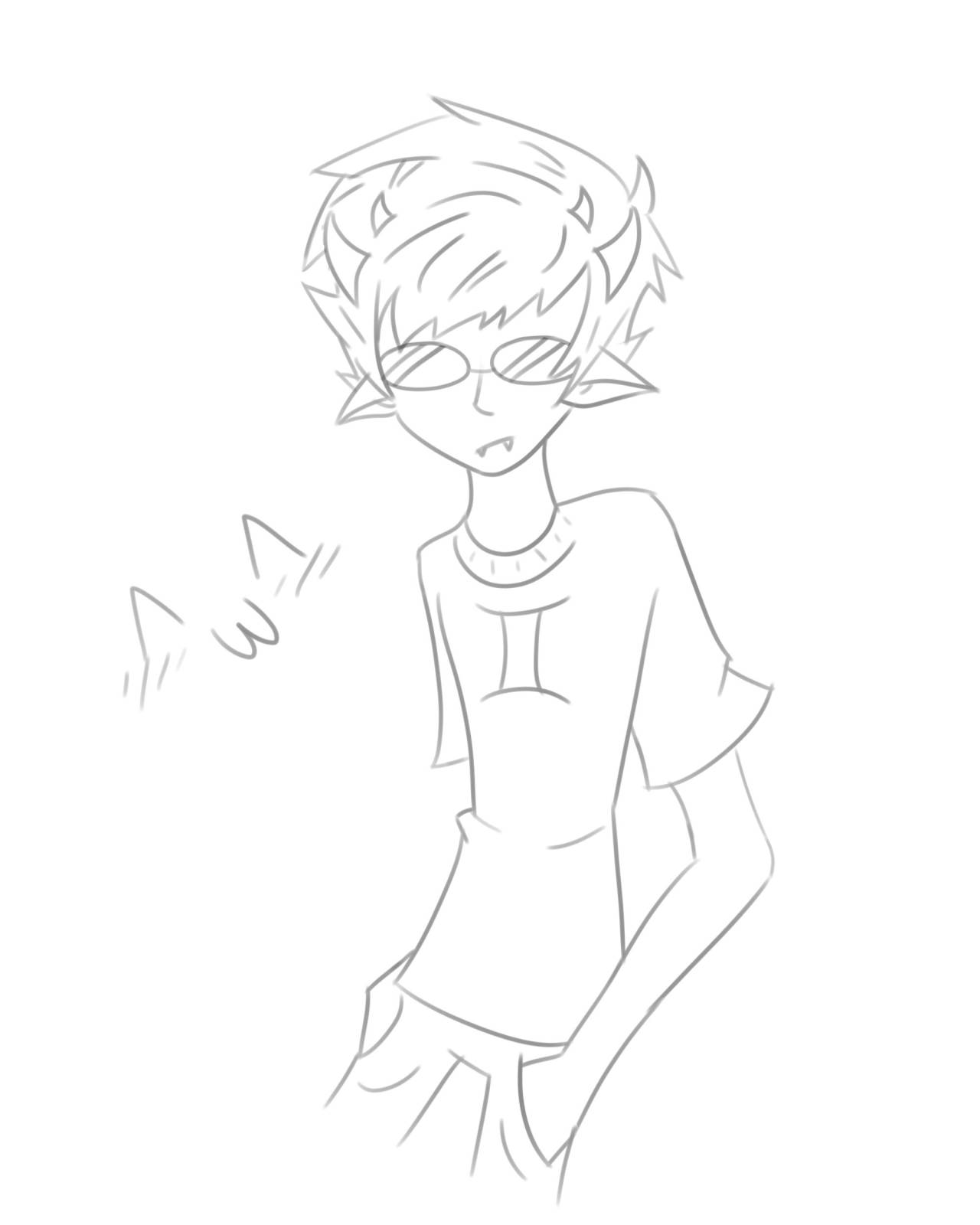 funkyfroglet:  Here&rsquo;s a Sollux (because i haven&rsquo;t seen you draw