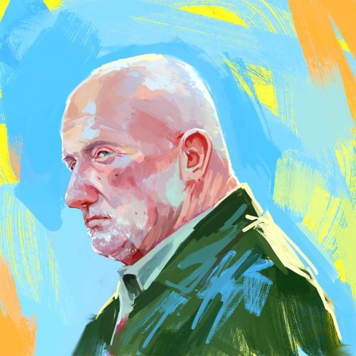 Mike Ehrmantraut by youmiichi / Instagram / Redbubble