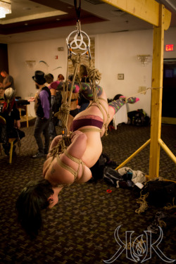 kanan0690:  This was our second time tying (and being suspended in general) and wanted to try something a little different then our first suspension we did the day before (I love events with dungeon spaces) and we had some fun with this one.Rope/Photo: