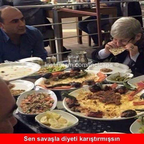 Sen savaşla diyeti karıştırmışsın