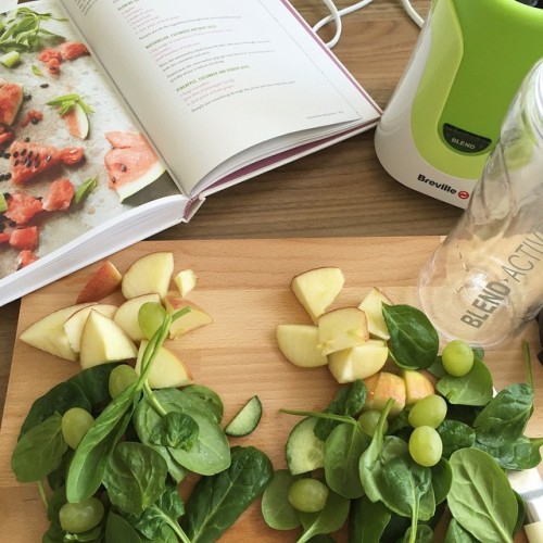 Post bike ride smoothie. Experimenting! #smoothie #smoothietime #postworkout #deliciouslyella #delic