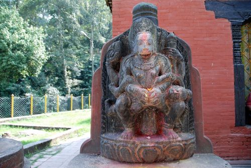 Kathmandu Gokarna Mahadev Temple Narsingha - Vishnu As A Man-lion