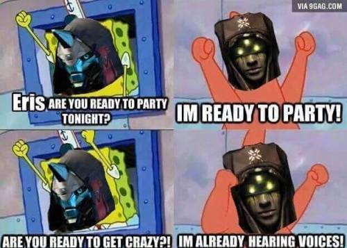 ask-ikorarey:  ask-cayde-6:  ask-destiny-ghost:  @ask-eris-morn @ask-cayde-6 Great duo…  Eris, take the pills   You guys, I swear…