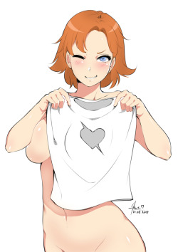 hidethisfolder:heart-shaped boob challenge nope loltrying simple coloring style like @ndgd did :)