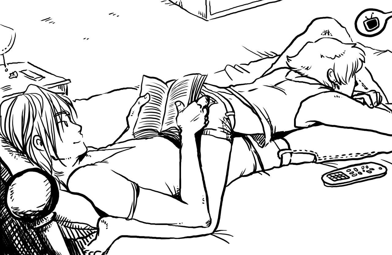 dantes-workshop:  kneelinggirl:Ooo, how fun. I like his leg over her back, holding