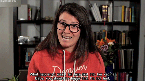 hesitanthomo:  What Lesbians Say When Caught Cheating x