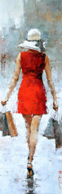 artbeautypaintings:  Retail therapy - Andre Kohn