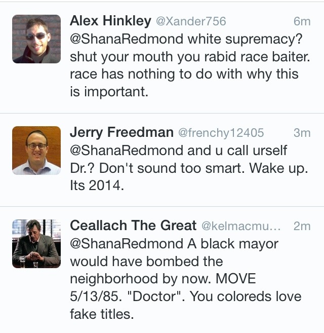 atane:  The above are the first 3 responses to Dr. Redmond’s spot on tweet. This