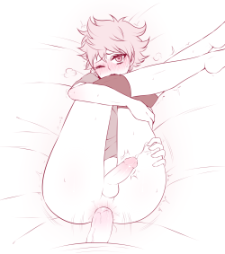 gomi-draws: hinata would make some great noises i bet u 