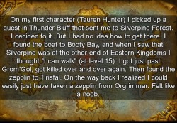 wow-confessions: On my first character (Tauren